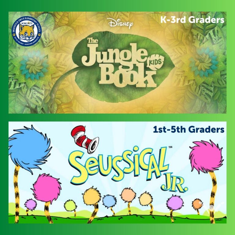 Seussical, Jr. & The Jungle Book, Kids | Braddock Drive Elementary Fall 2026 Programming